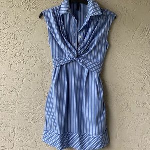 BCBG Striped Shirt Dress
